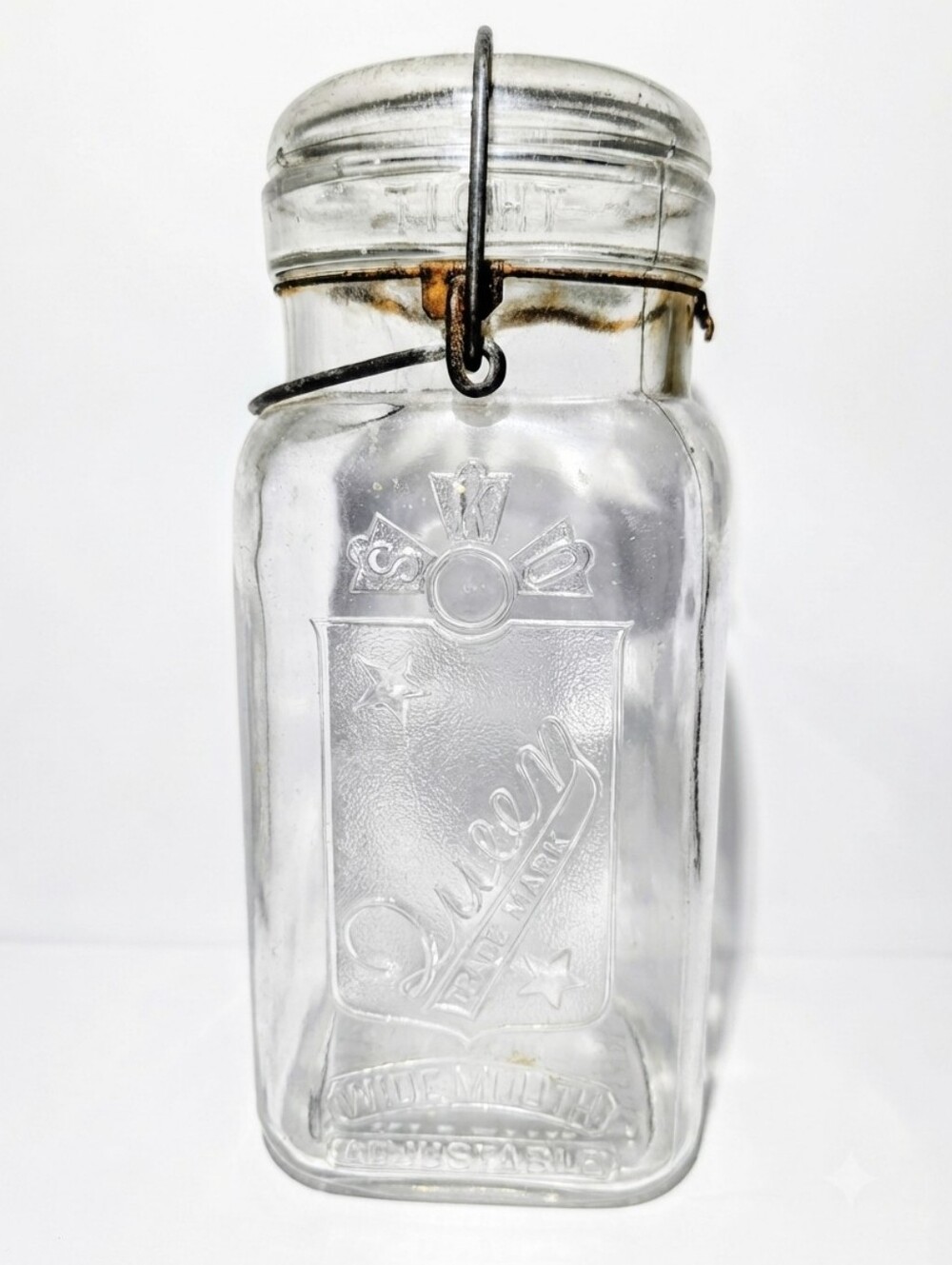 1910s Smalley, Kivlan & Onthank "Queen" Wide-Mouth Canning Jar — All Original